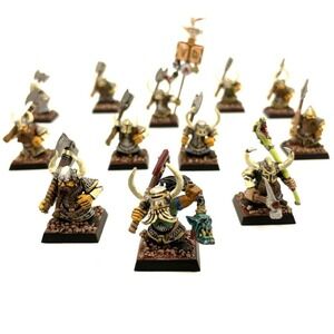 Dwarf Warriors Regiment 12 Painted Miniatures Longbeards
